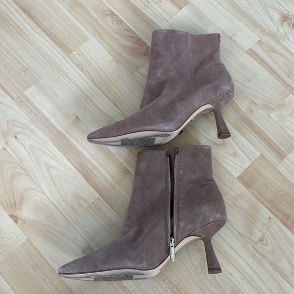 Sam Edelman Samantha Suede Leather Bootie - Picture 2 of 3